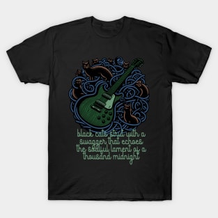 Black cats blues T-Shirt